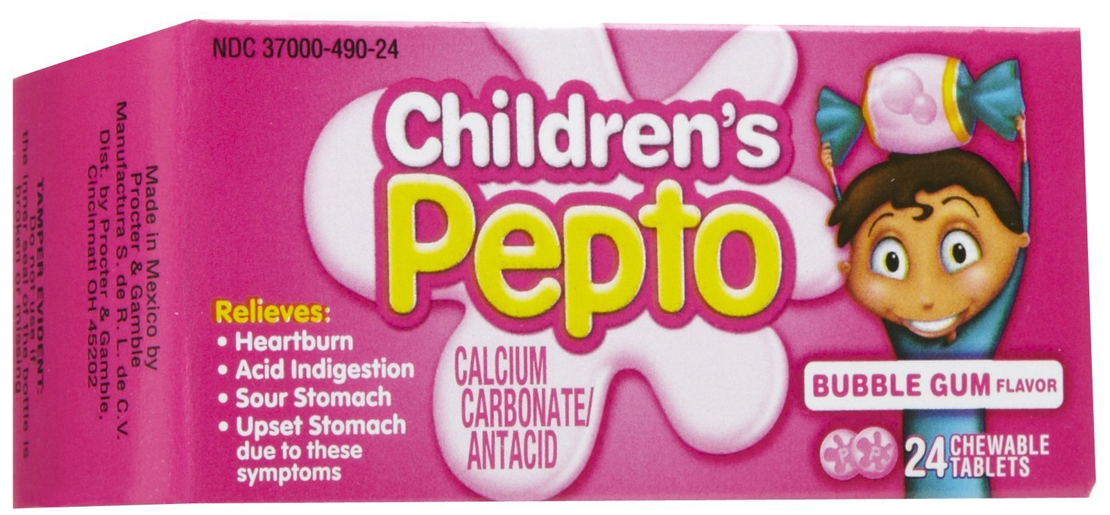 Children's Pepto Chewable Tablets - 24 CT