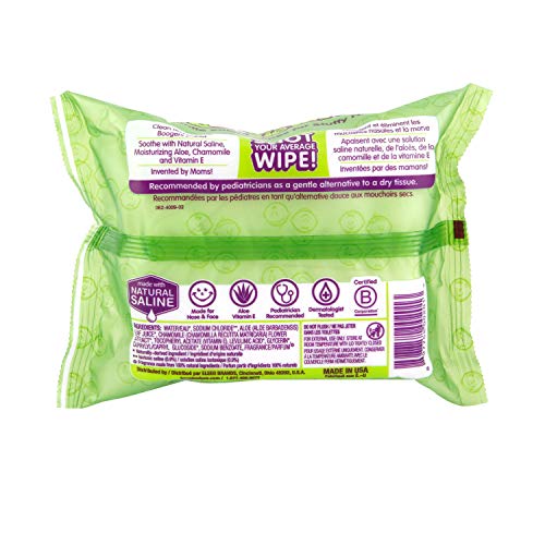 Boogie Wipes Wet Wipes for Baby and Kids, Chamomile and Vitamin E, White, Fresh Scent, 180 Count