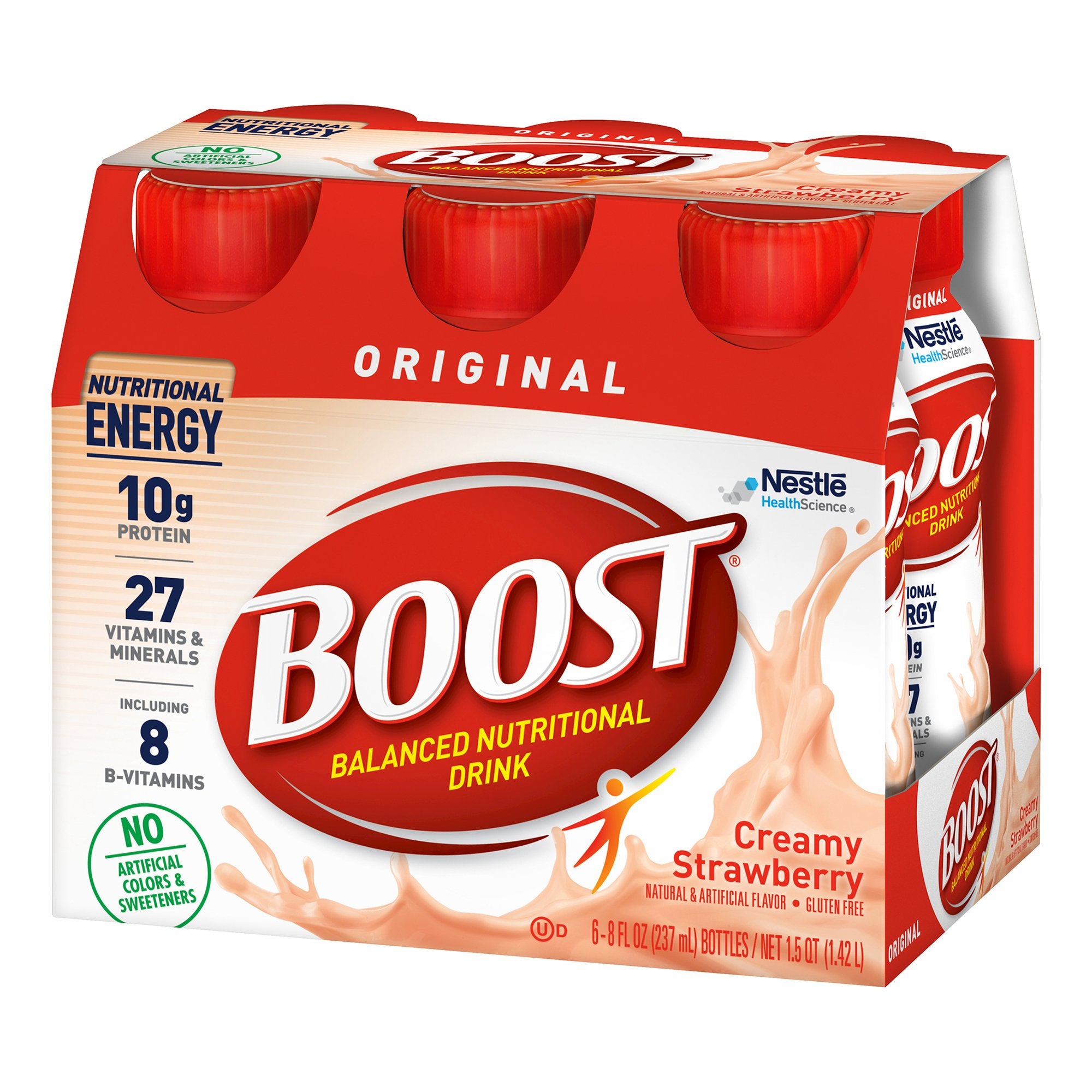 Oral Supplement Boost Original Creamy Strawberry Flavor Liquid 8 oz. Bottle