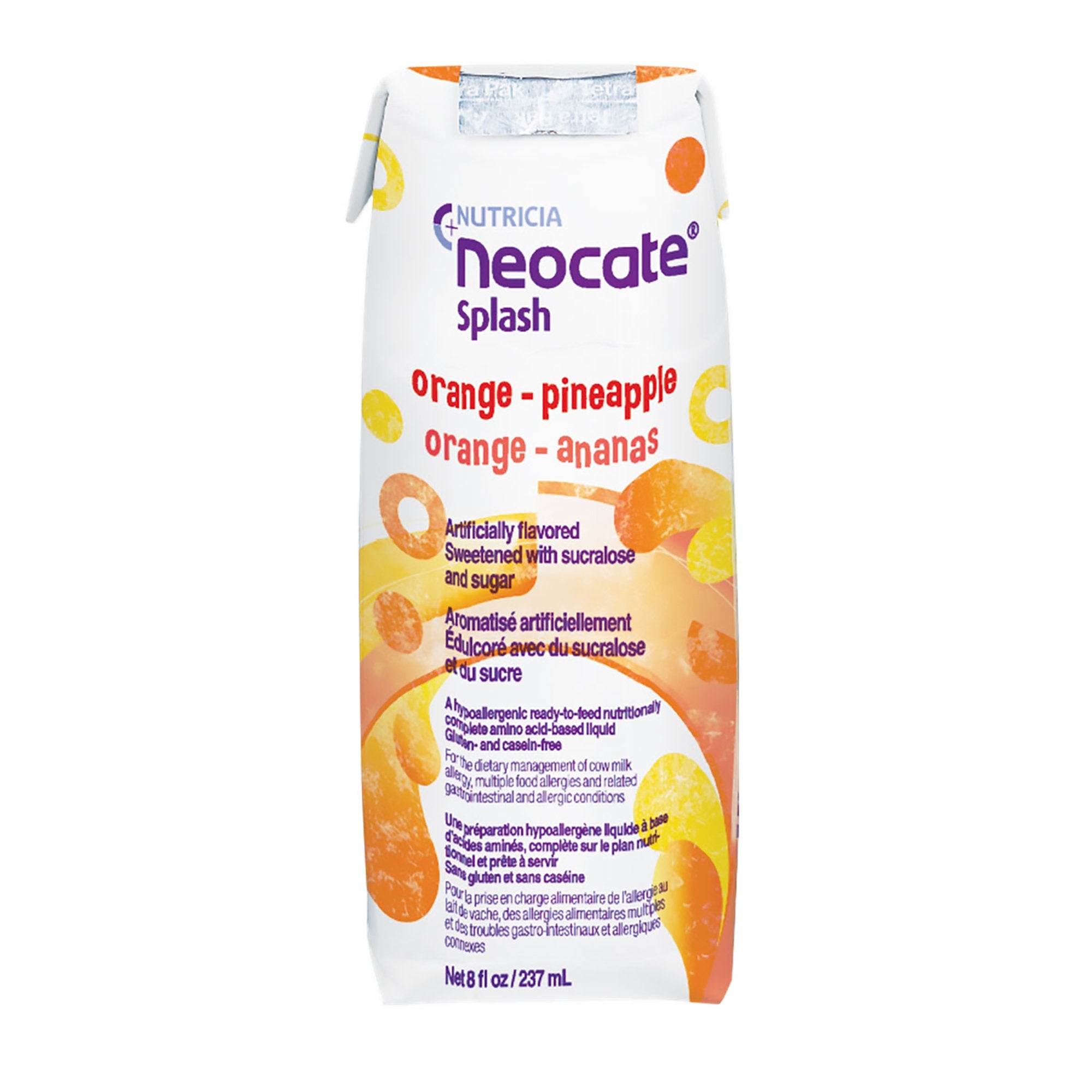 Pediatric Oral Supplement Neocate Splash 8 oz. Carton Liquid Amino Acid Food Allergies