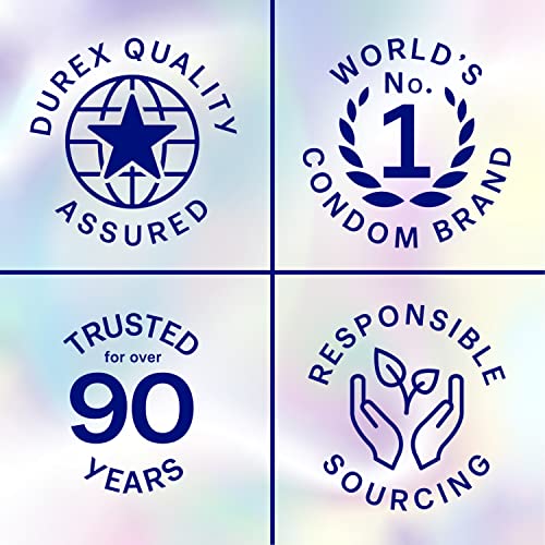 Durex Air Condoms, Extra Thin, Transparent Natural Rubber Latex Condoms for Men, Regular Fit, FSA & HSA Eligible, 10 Count