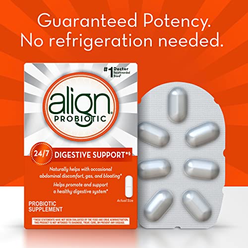 Align Probiotic, Probiotics for Women and Men, Daily Probiotic Supplement for Digestive Health*, #1 Recommended Probiotic by Doctors and Gastroenterologists, 14 Capsules