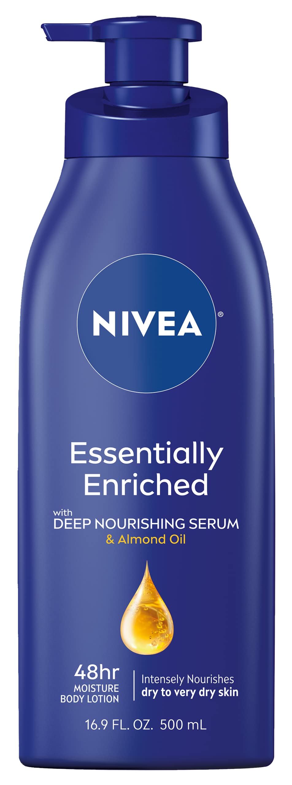 NIVEA Essentially Enriched Body Lotion,Dry to Very Dry Skin, 16.9 Fl Oz, Package may vary