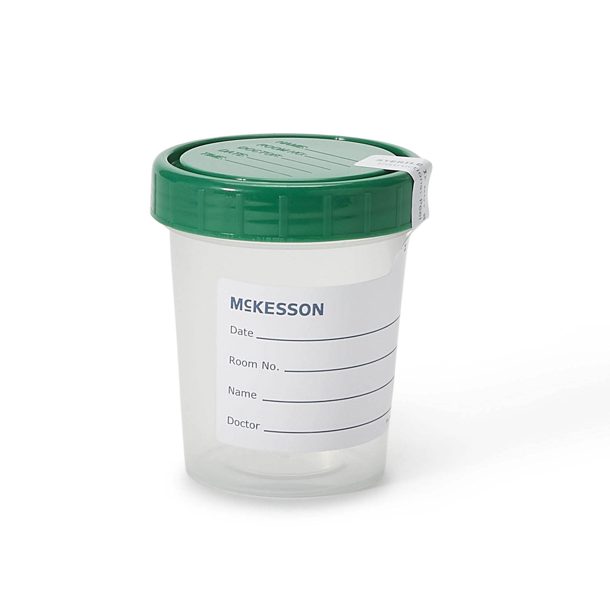 Specimen Container McKesson 120 mL (4 oz.) Screw Cap Sterile Inside Only