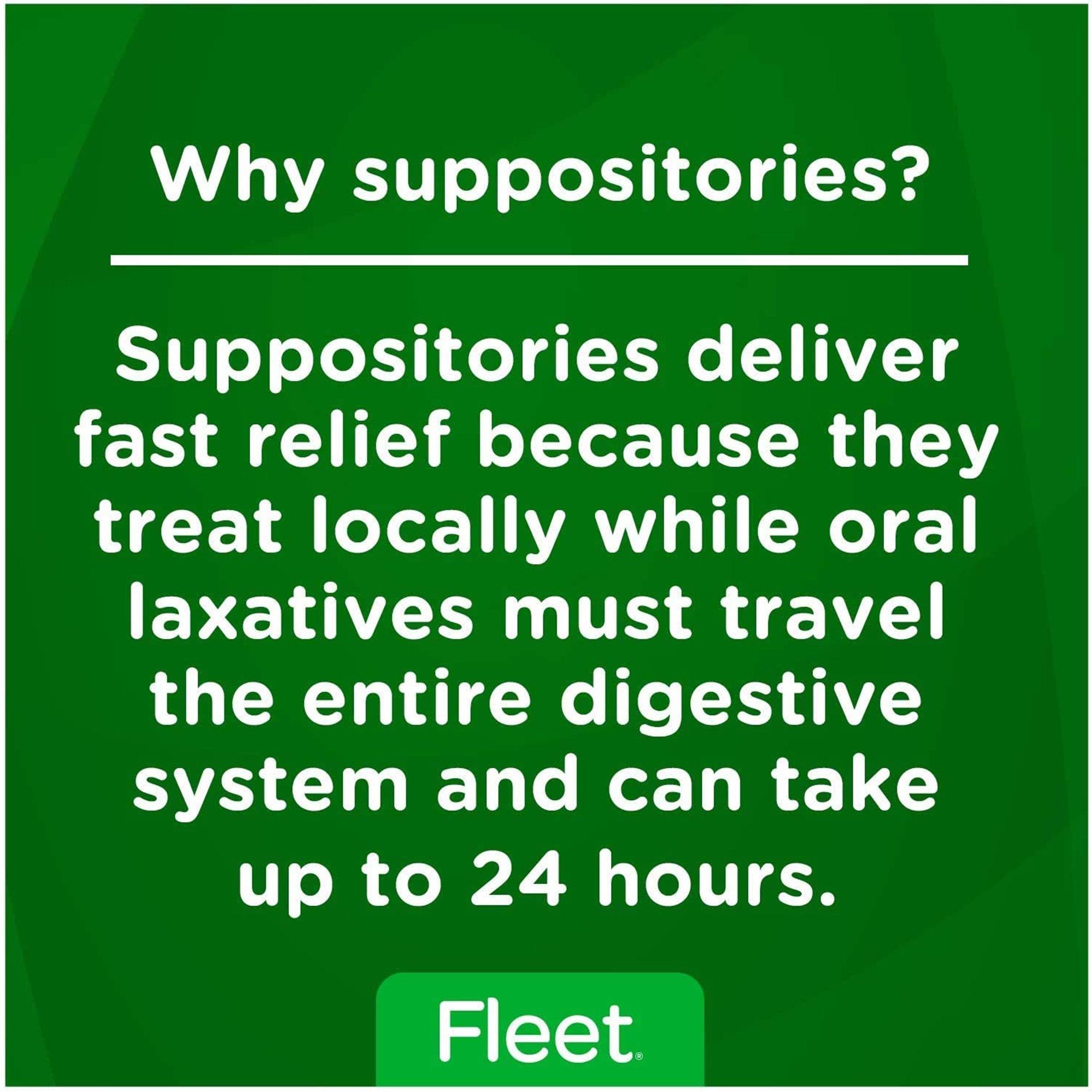 Laxative Fleet Suppository 50 per Box 2 Gram Strength Glycerin