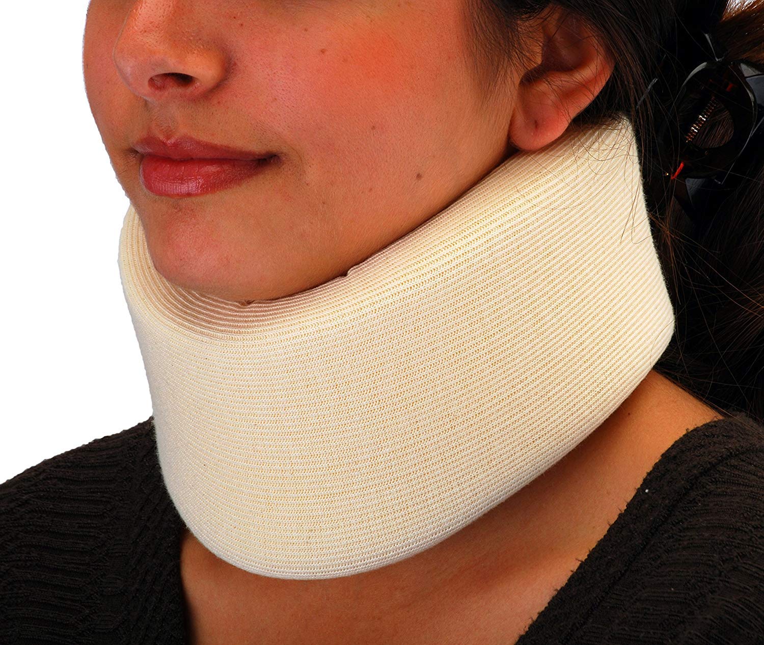 NOVA Neck Brace, Foam Cushion Cervical Collar, Soft & Breathable Removable Cover, Easy to Adjust and Secure, Comes in 3 Neck Height Sizes: 2.75, 3.5 & 4