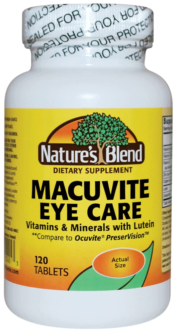 Nature's Blend Macuvite Eye Care 120 Tablets