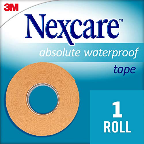 Nexcare Absolute Waterproof First Aid Tape, Strong Adhesive Stays On During Water Activities And Exercising, 1.5 In x 5 Yds
