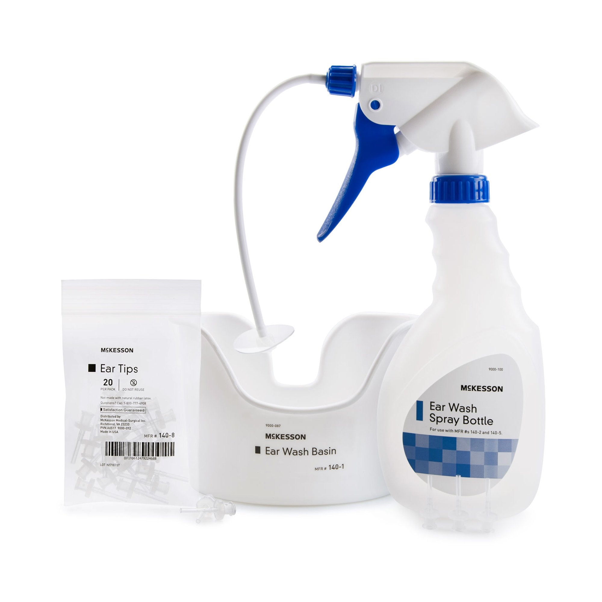 Ear Wash System McKesson Disposable Tip Blue / White