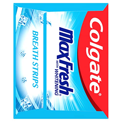 Colgate Max Fresh Toothpaste, Whitening Toothpaste with Mini Breath Strips, Cool Mint Toothpaste for Bad Breath, Helps Fight Cavities, Whitens Teeth, and Freshens Breath, 6.3 Oz Tube
