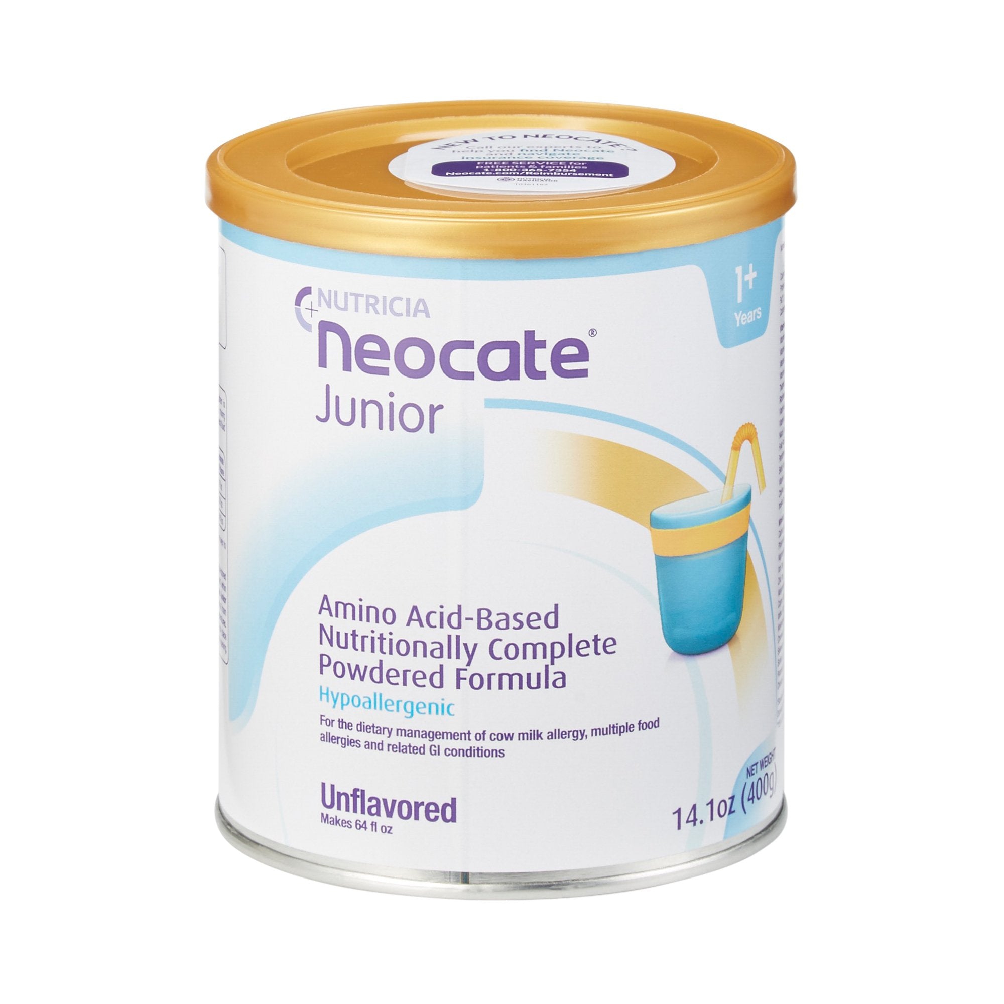 Pediatric Oral Supplement Neocate Junior 14.1 oz. Can Powder Amino Acid Food Allergies