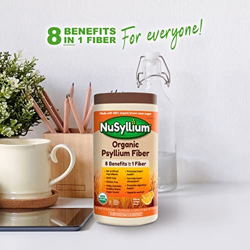 NuSyllium Organic Fiber, Natural Flavor, 72 Servings, Orange, 1.91 Pound , 30.5 Oz