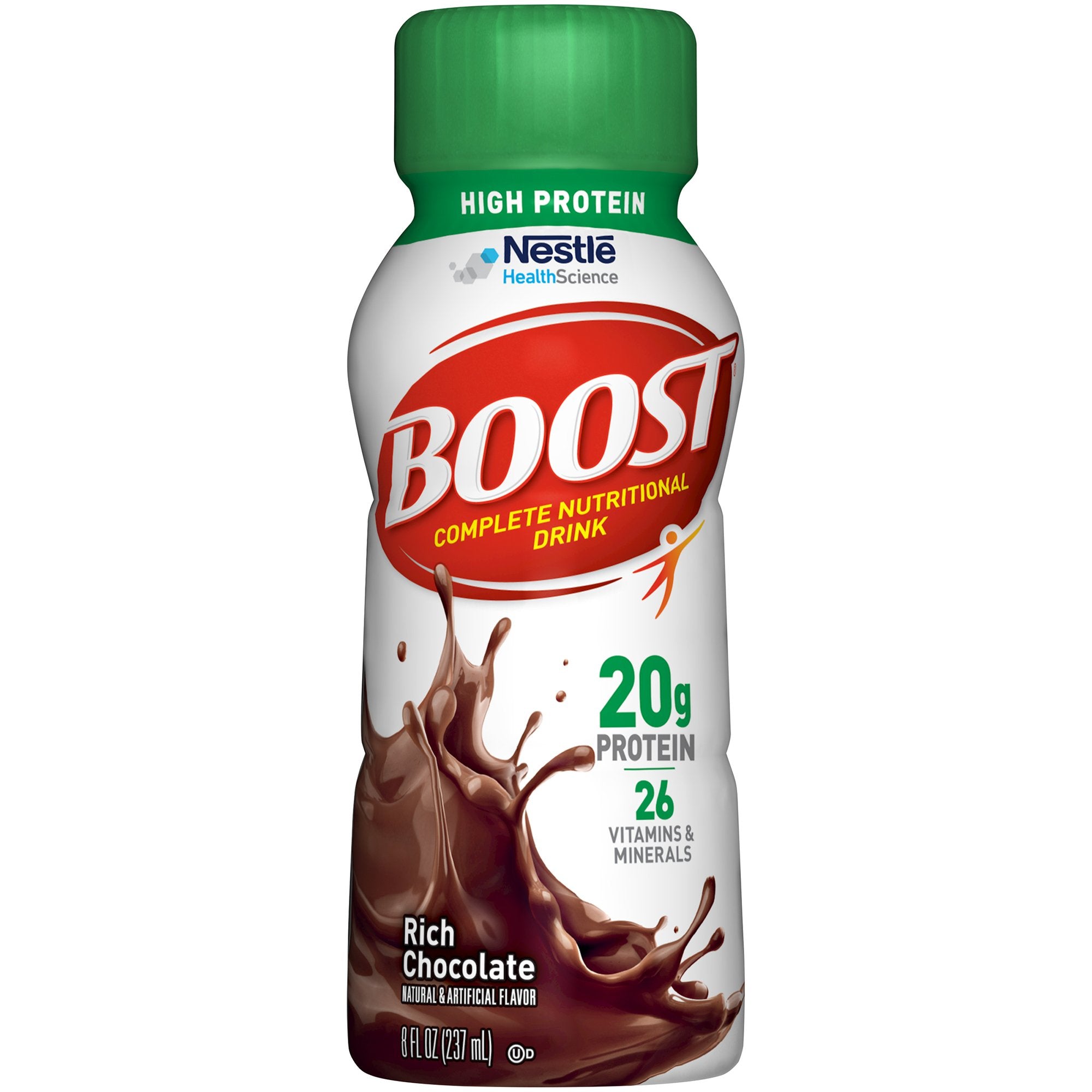 Oral Supplement Boost High Protein Rich Chocolate Flavor Liquid 8 oz. Bottle