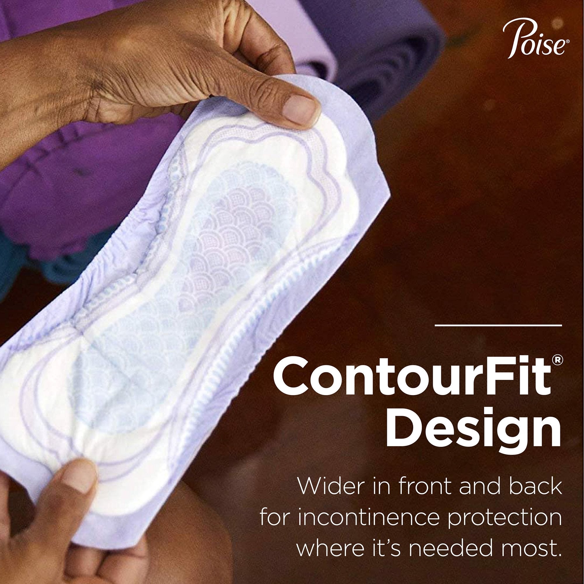 Bladder Control Pad Poise 14.6 Inch Length Heavy Absorbency Sodium Polyacrylate Core One Size Fits Most