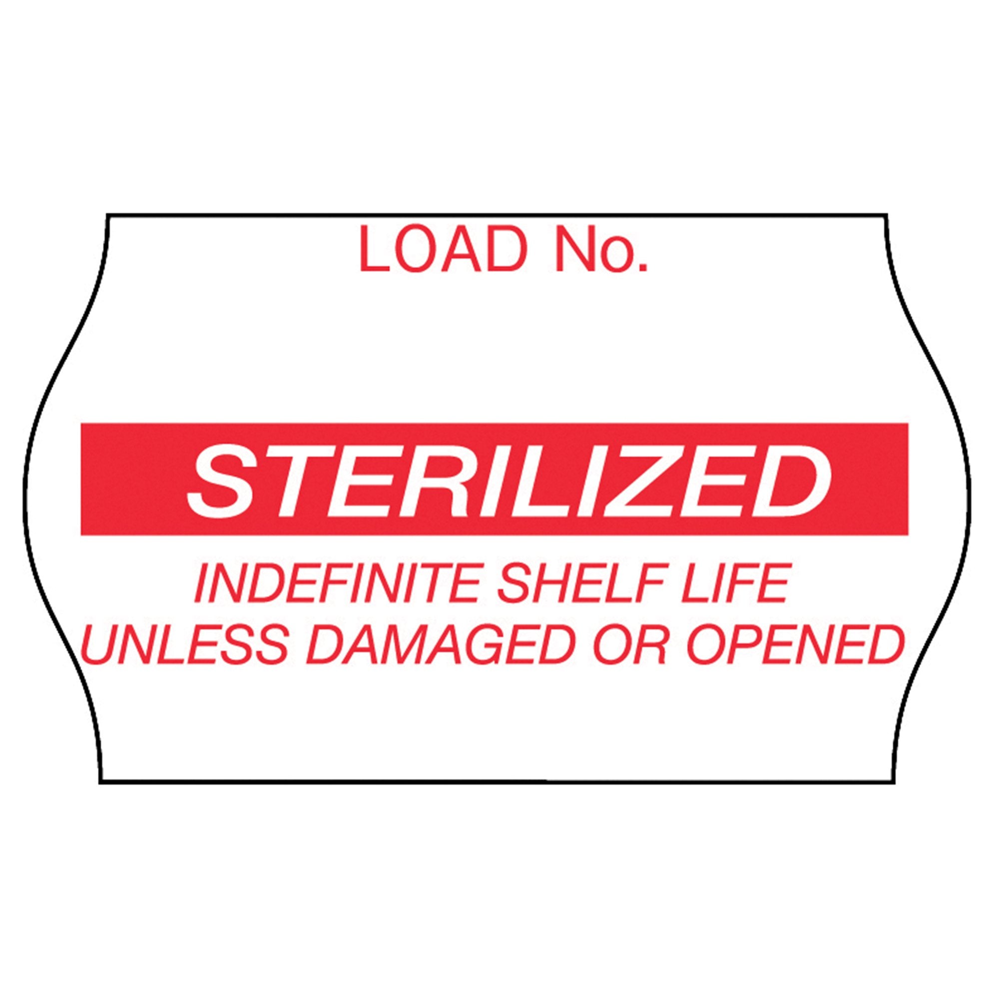 Pre-Printed Label Comply Laboratory Use Red Label Sterilized Red Sterilization Label 5/8 X 1-1/8 Inch