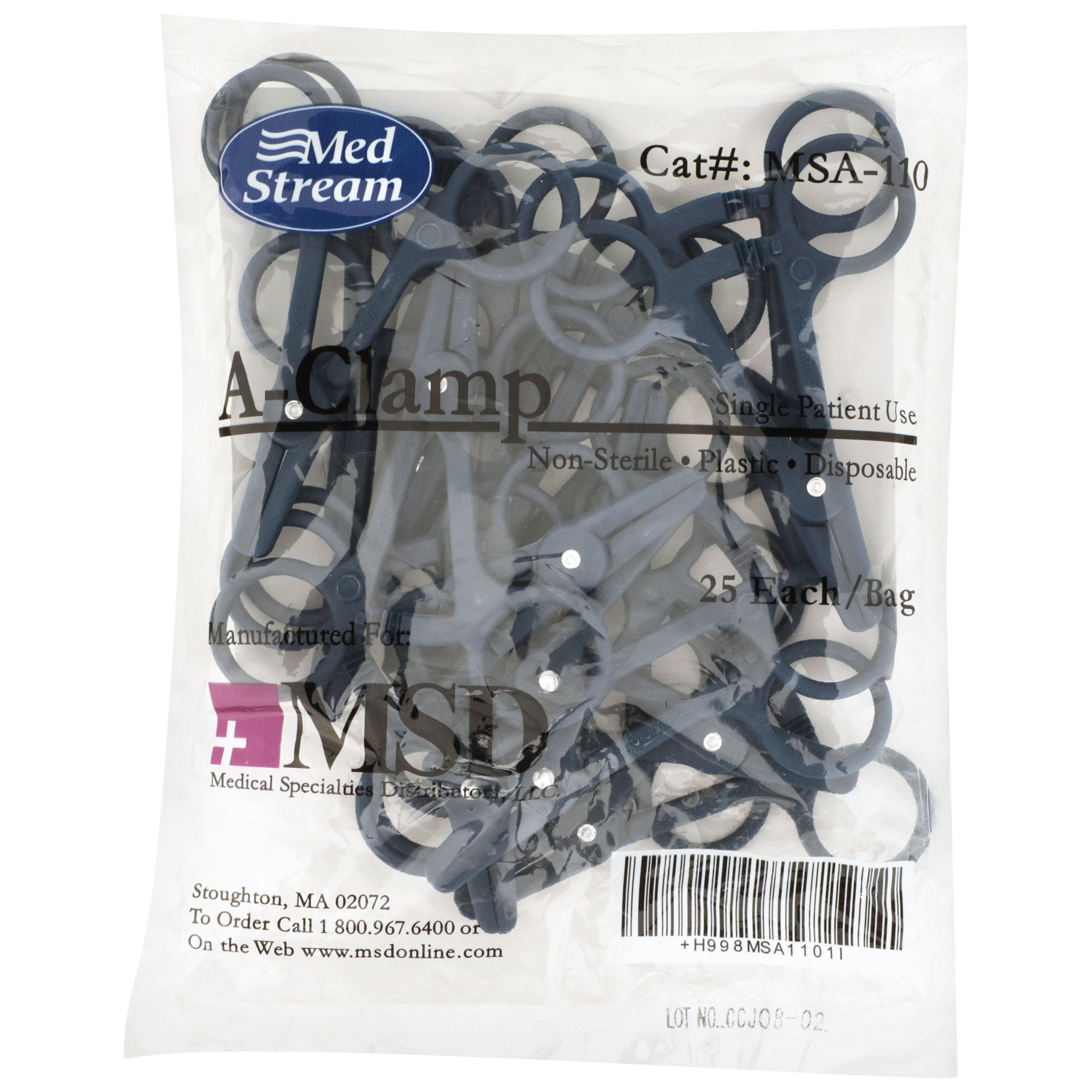 Tubing Clamp McKesson 4-7/8 Inch Length Plastic