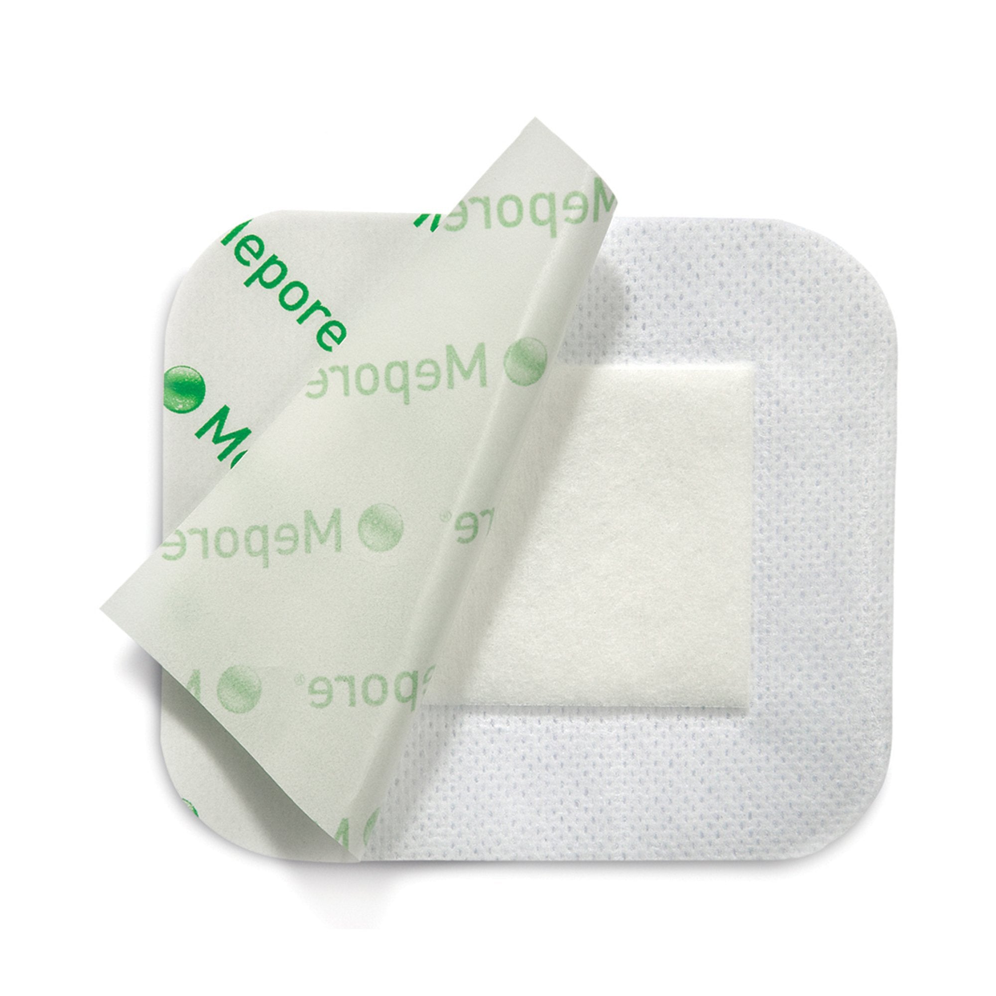 Adhesive Dressing Mepore 3-3/5 X 6 Inch Nonwoven Spunlace Polyester Rectangle White Sterile