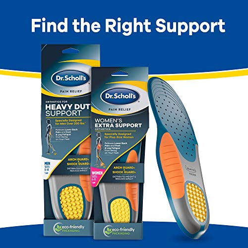 Dr. Scholl's Insoles for Women Extra Support Pain Relief Orthotics Shoe Inserts, Designed for Plus-Size, 1 Count