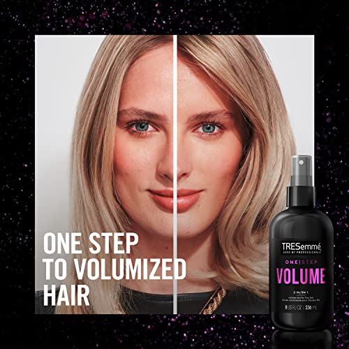 TRESemm One Step 5-in-1 Volumizing Hair Styling Mist For Fine Hair One Step Volume Hair Care Product for Soft, Weightless Volume 8 oz