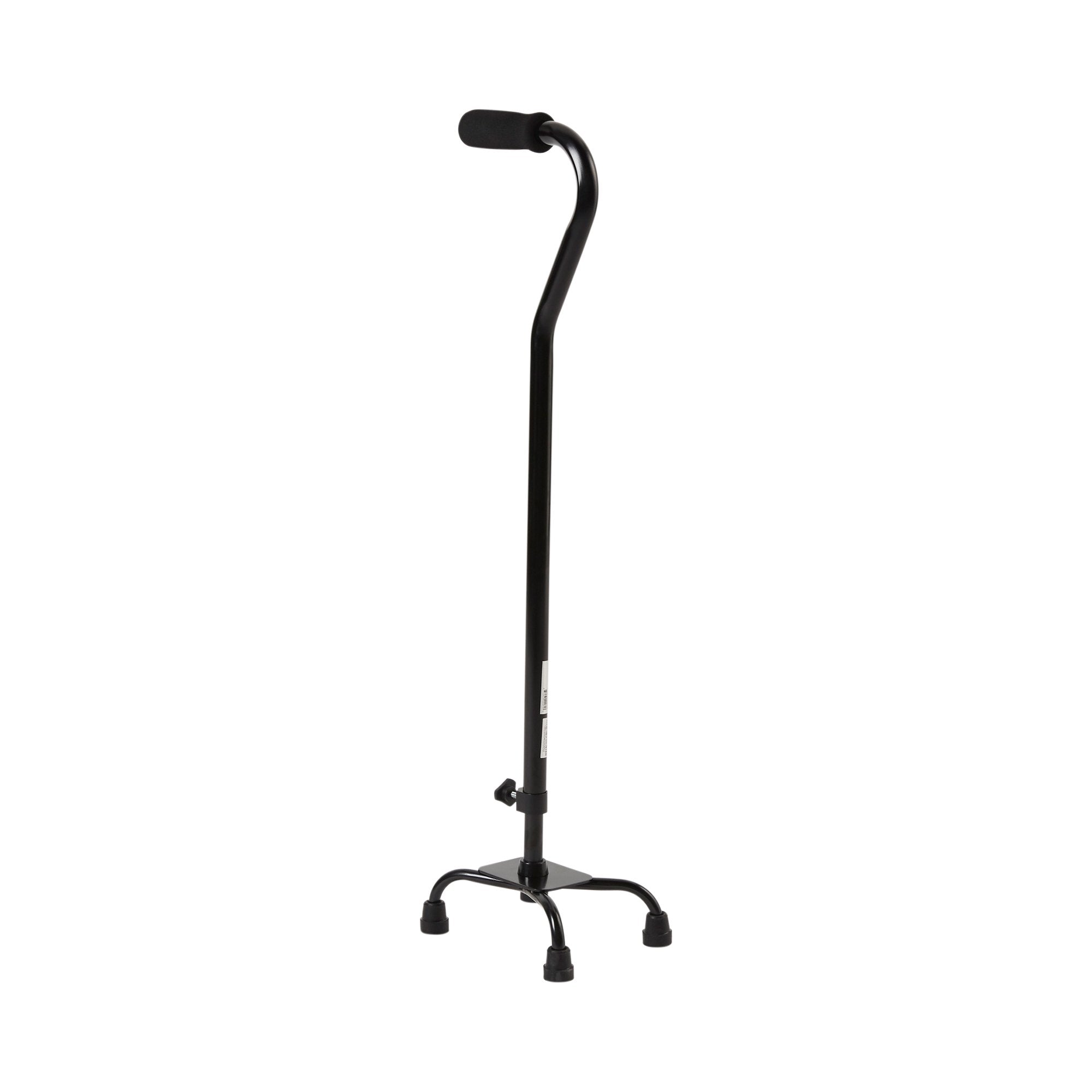 Small Base Quad Cane McKesson Steel 30 to 39 Inch Height Black