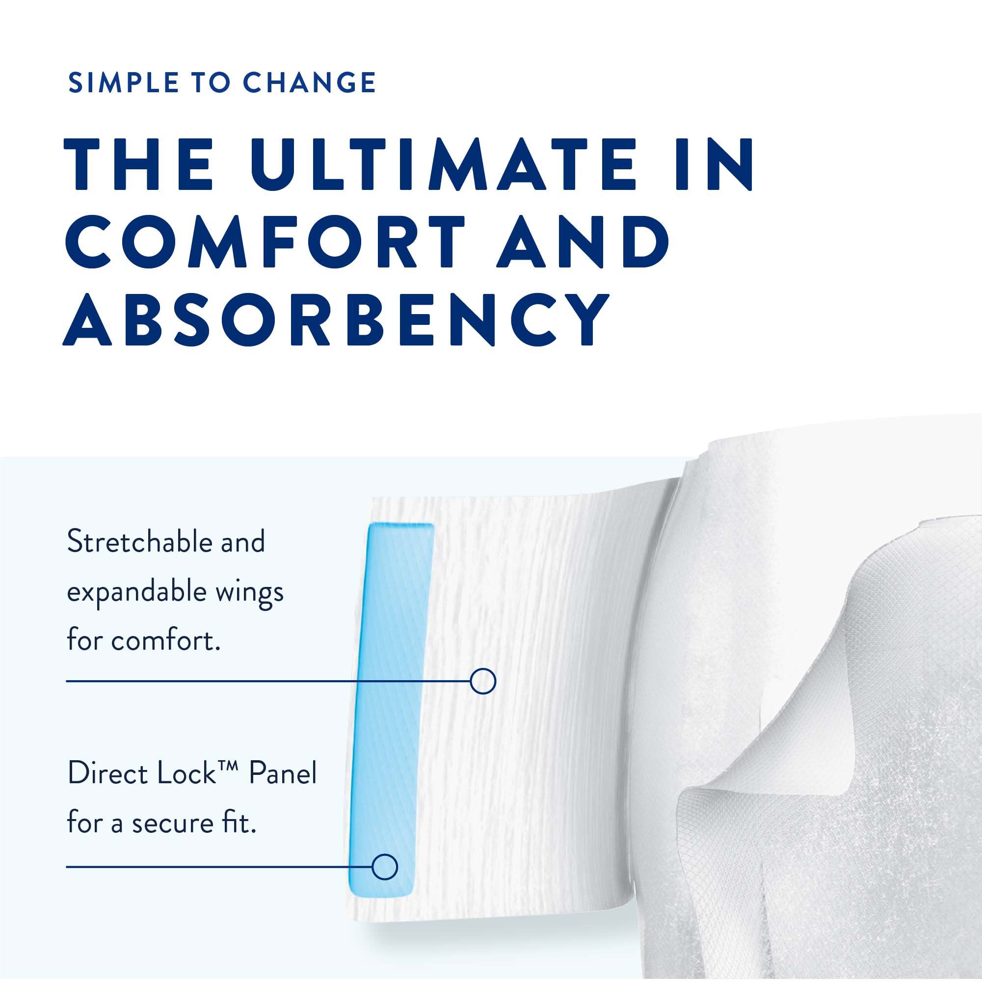 Unisex Adult Incontinence Brief Prevail Air Overnight Size 1 Disposable Heavy Absorbency