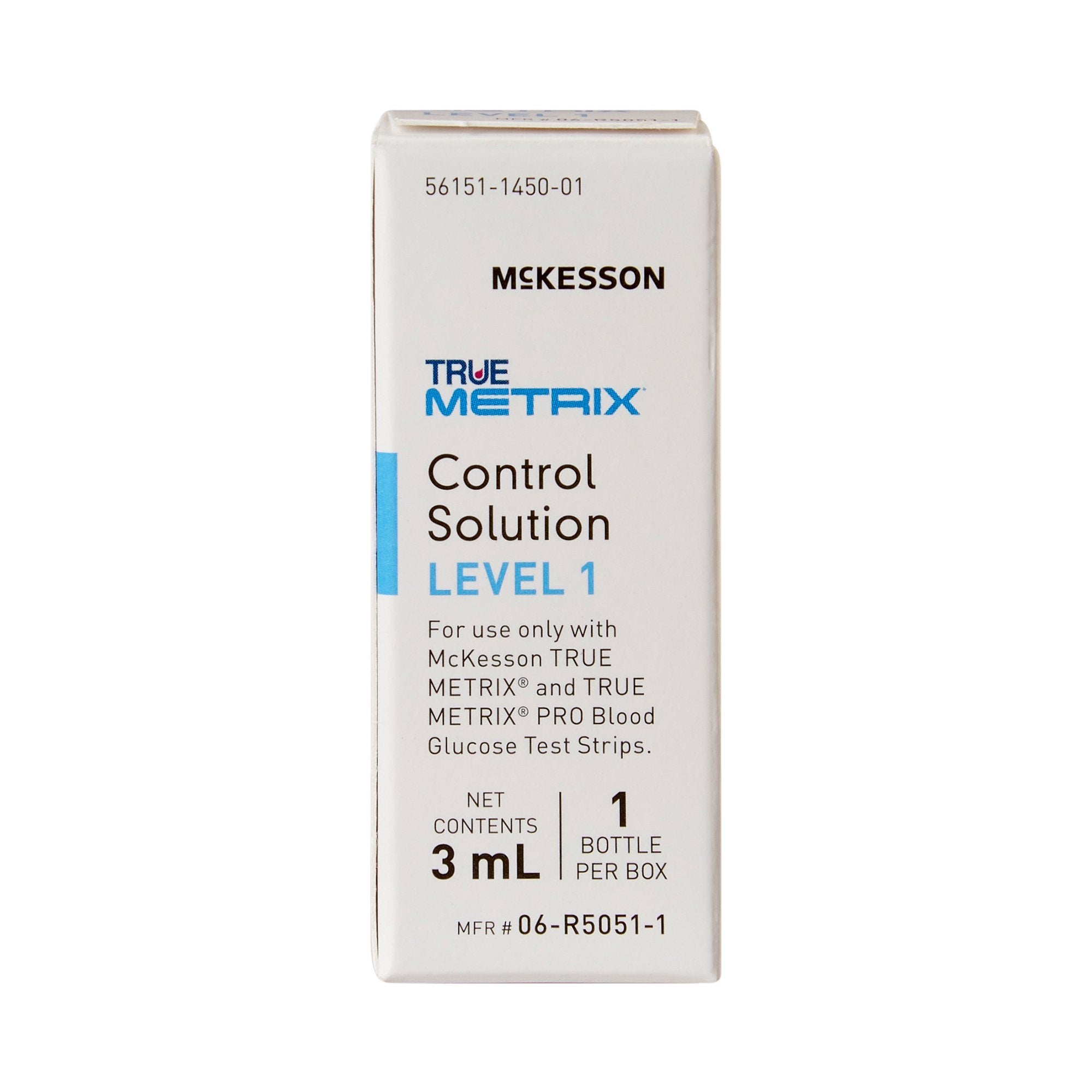 Blood Glucose Control Solution McKesson TRUE METRIX 3 mL Level 1