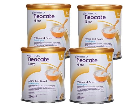 Infant Formula Neocate Nutra 14.1 oz. Can Powder Amino Acid Food Allergies