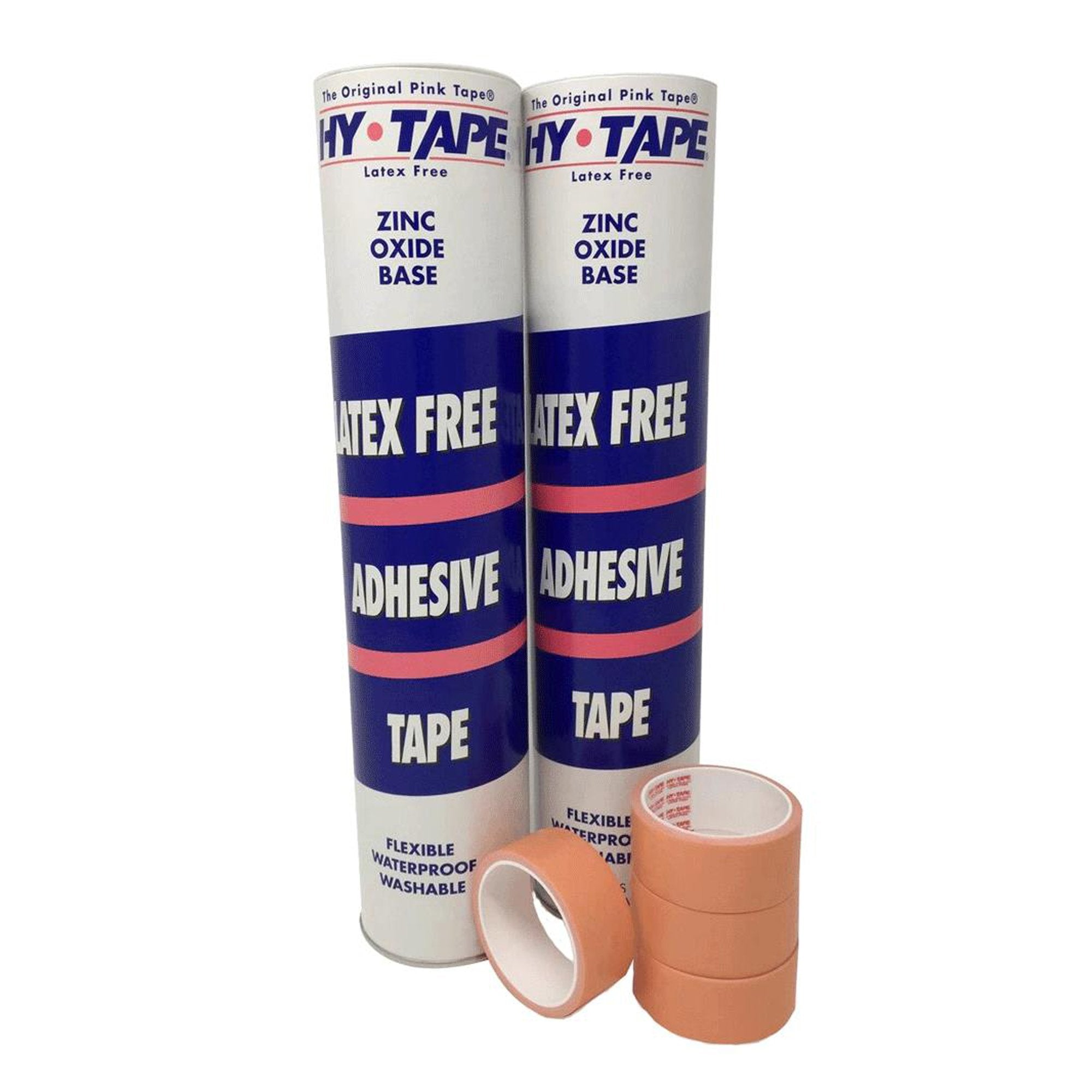 Medical Tape Hy-Tape Waterproof Zinc Oxide Adhesive 1-1/2 Inch X 5 Yard Pink NonSterile