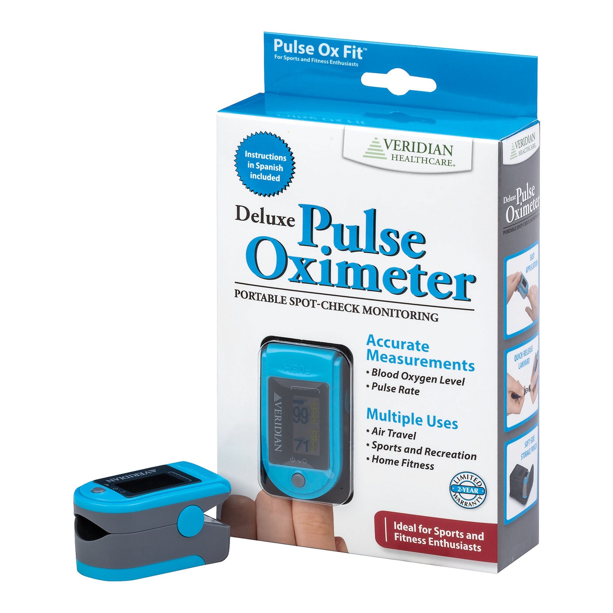Fingertip Pulse Oximeter Veridian Adult/Pediatric