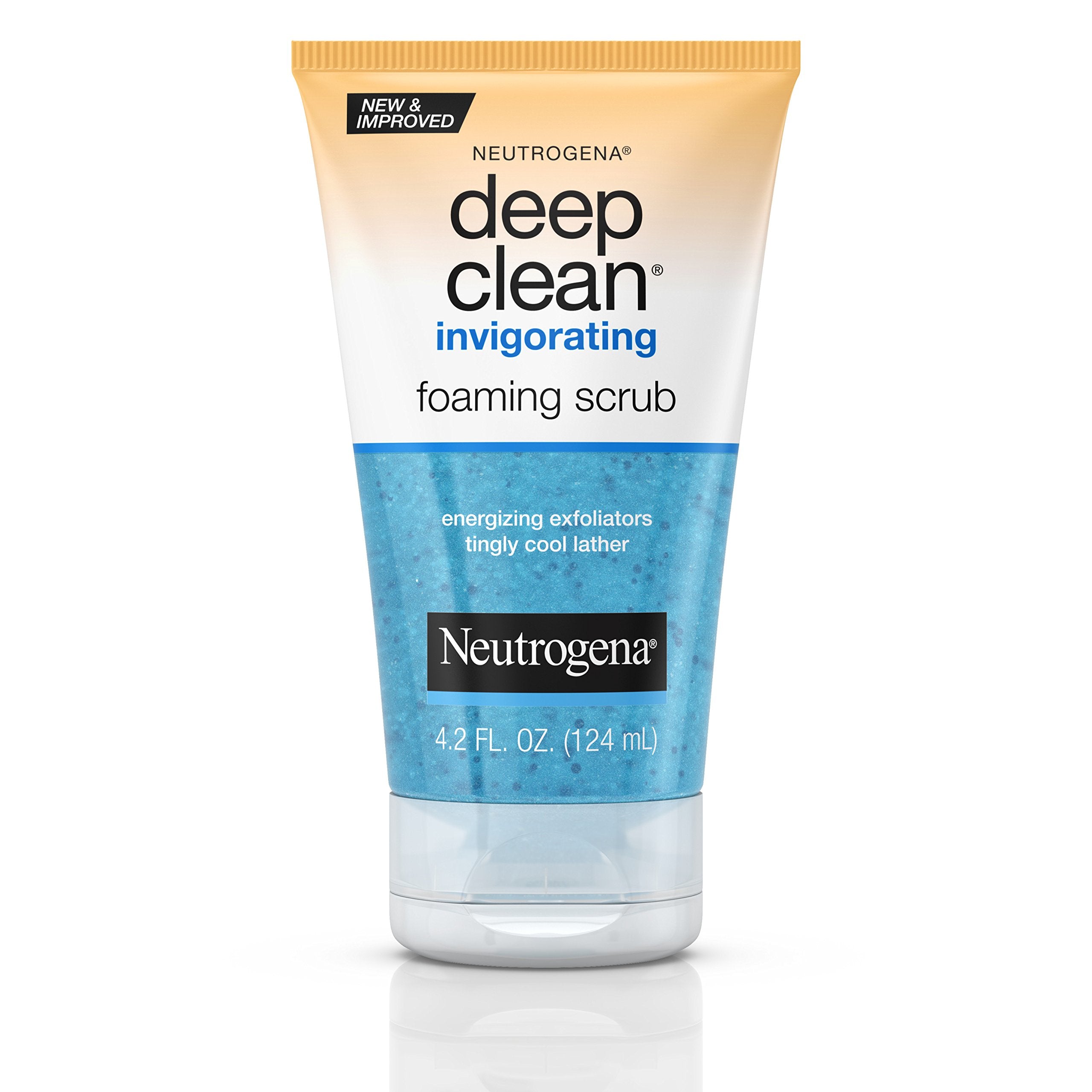 Neutrogena Deep Clean Invigorating Scrub, Foaming, 4.2 Ounce (Pack of 3)