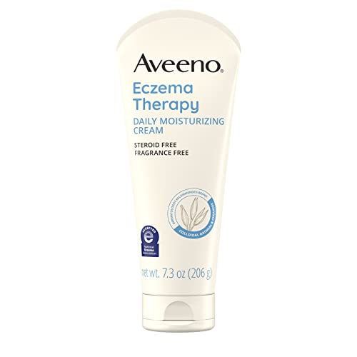 Aveeno Eczema Therapy Daily Moisturizing Body Cream for Sensitive Skin, Soothing Eczema Relief Cream, Colloidal Oatmeal & Ceramide for Dry & Itchy Skin, Steroid- & Fragrance-Free, 7.3 oz