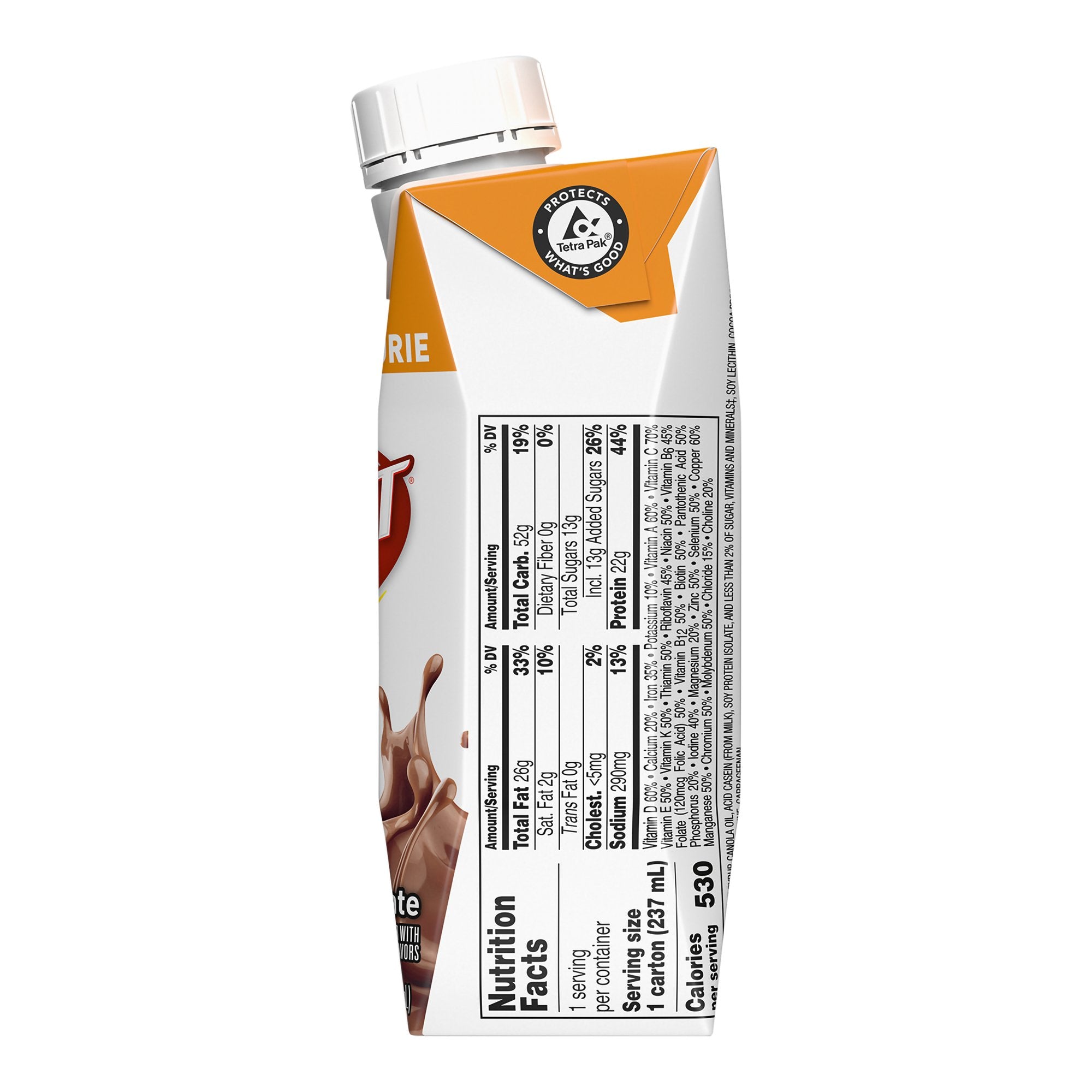 Oral Supplement Boost Very High Calorie Chocolate Flavor Liquid 8 oz. Reclosable Carton