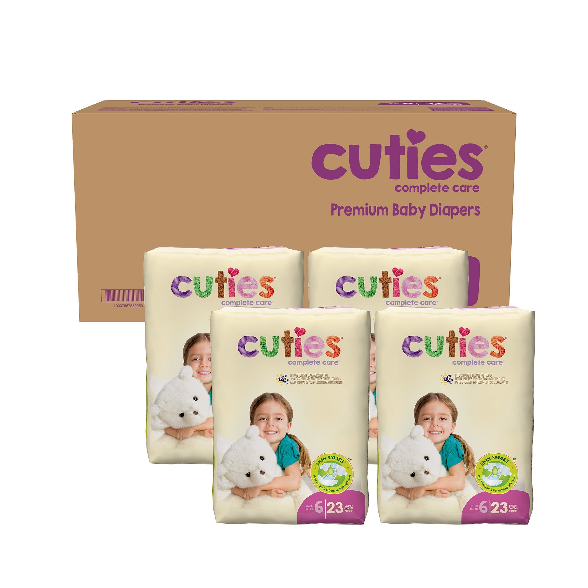 Unisex Baby Diaper Cuties Size 6 Disposable Heavy Absorbency