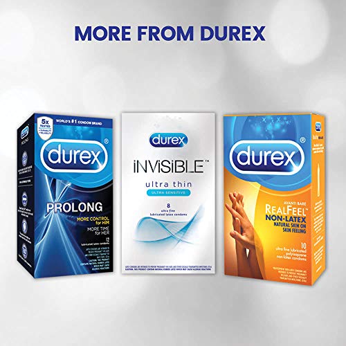 Durex Condom Extra Sensitive Natural Latex Condoms, 3 Count - Ultra Fine & Extra Lubricated