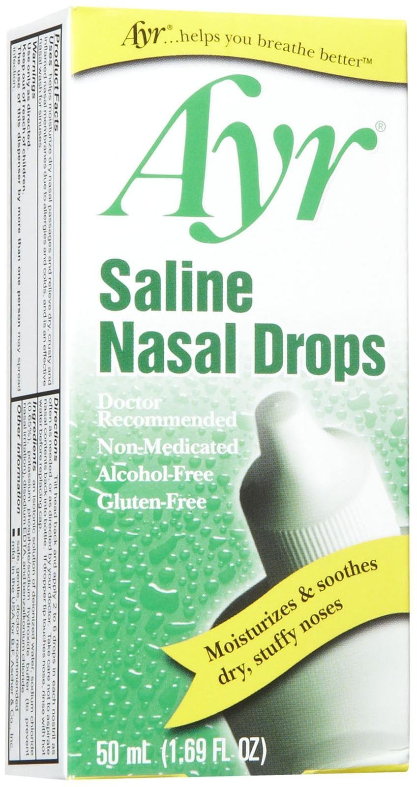 Ayr Saline Nasal Drops, 1.69 oz