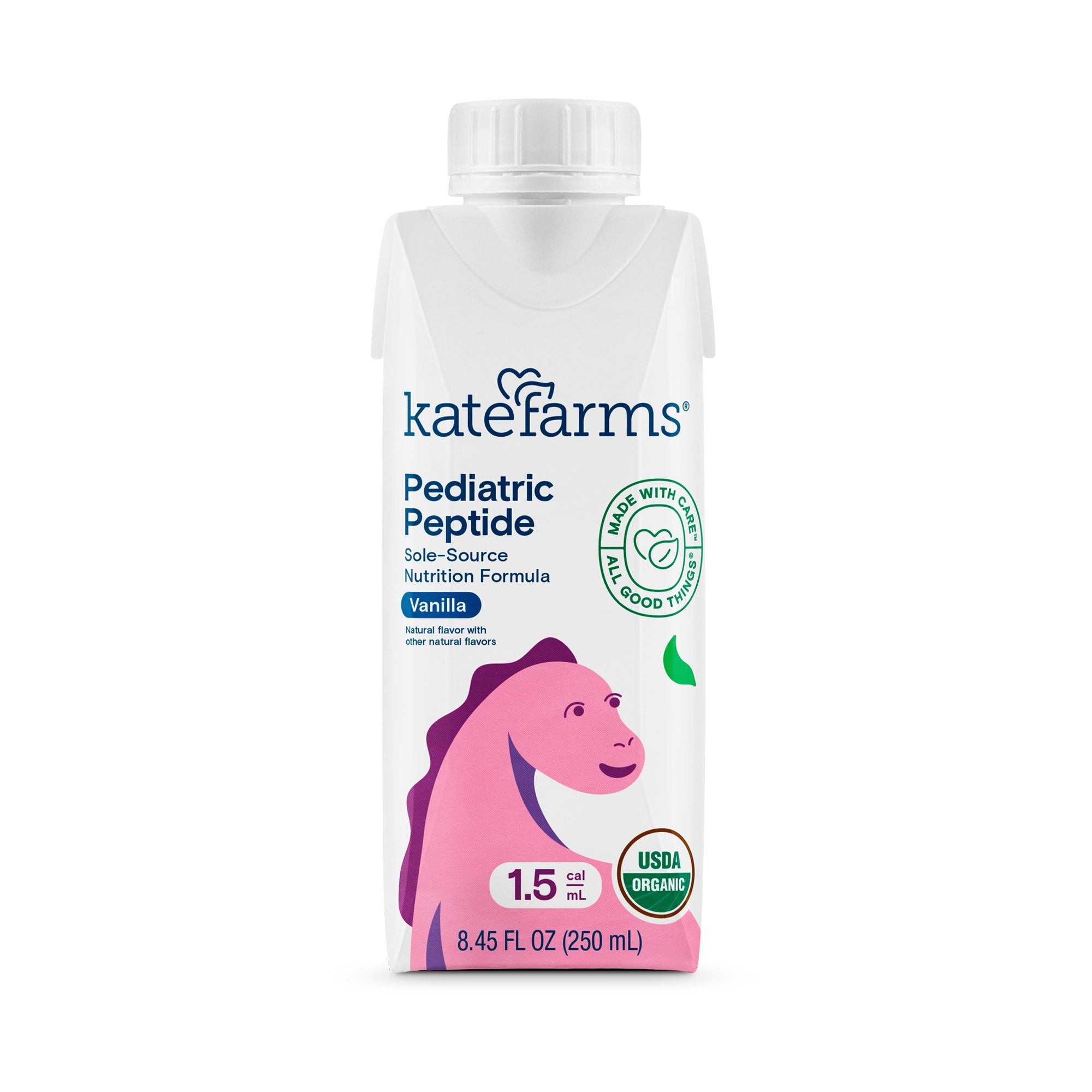 Pediatric Oral Supplement Kate Farms Pediatric Peptide 1.5 8.5 oz. Carton Liquid Amino Acid