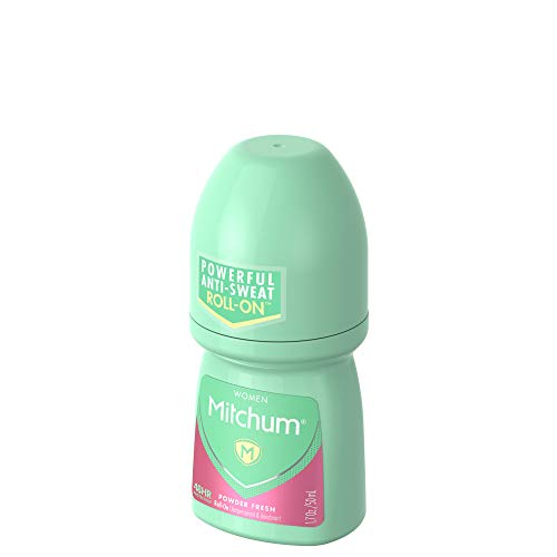 Mitchum for Women Roll On, Anti-Perspirant & Deodorant, Powder Fresh, 1.7 Oz (Pack of 6)