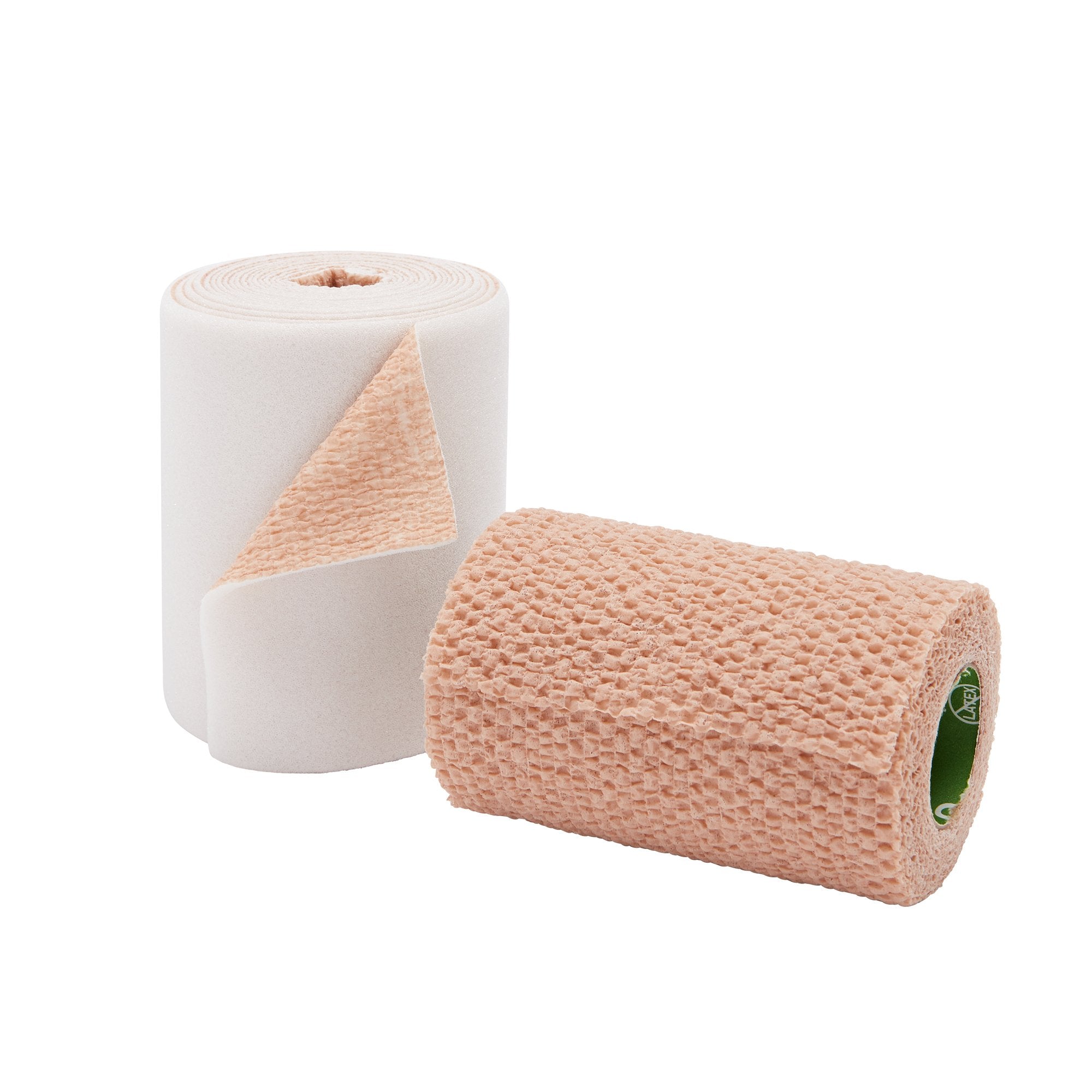 2 Layer Compression Bandage System 3M Coban2 Lite 4 Inch X 2-9/10 Yard / 4 Inch X 5-1/10 Yard 25 to 30 mmHg Self-adherent / Pull On Closure Tan / White NonSterile