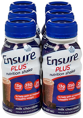 Ensure Plus Nutrition Shake Bottles - Milk Chocolate - 8 oz - 6