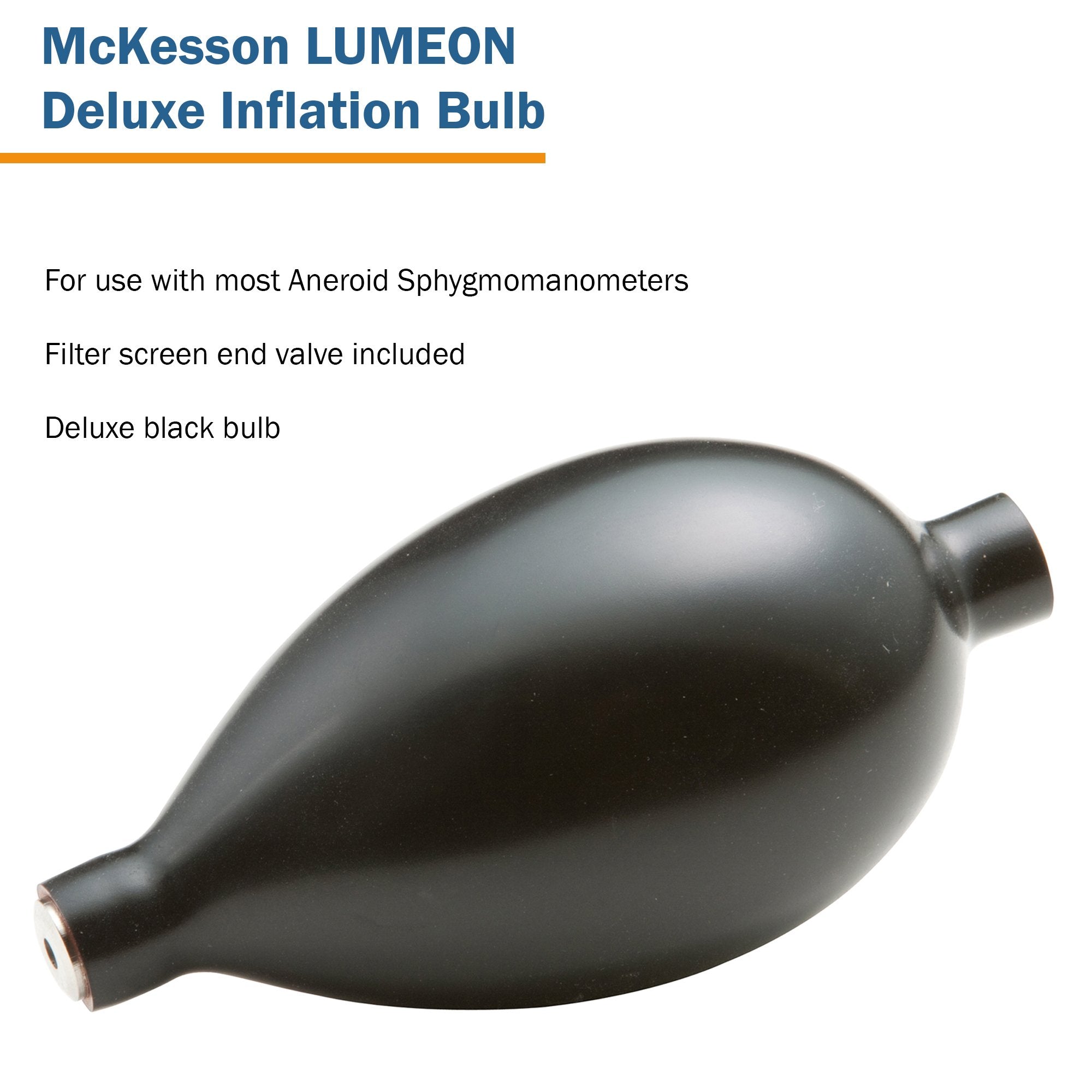 Blood Pressure Inflation Bulb McKesson LUMEON