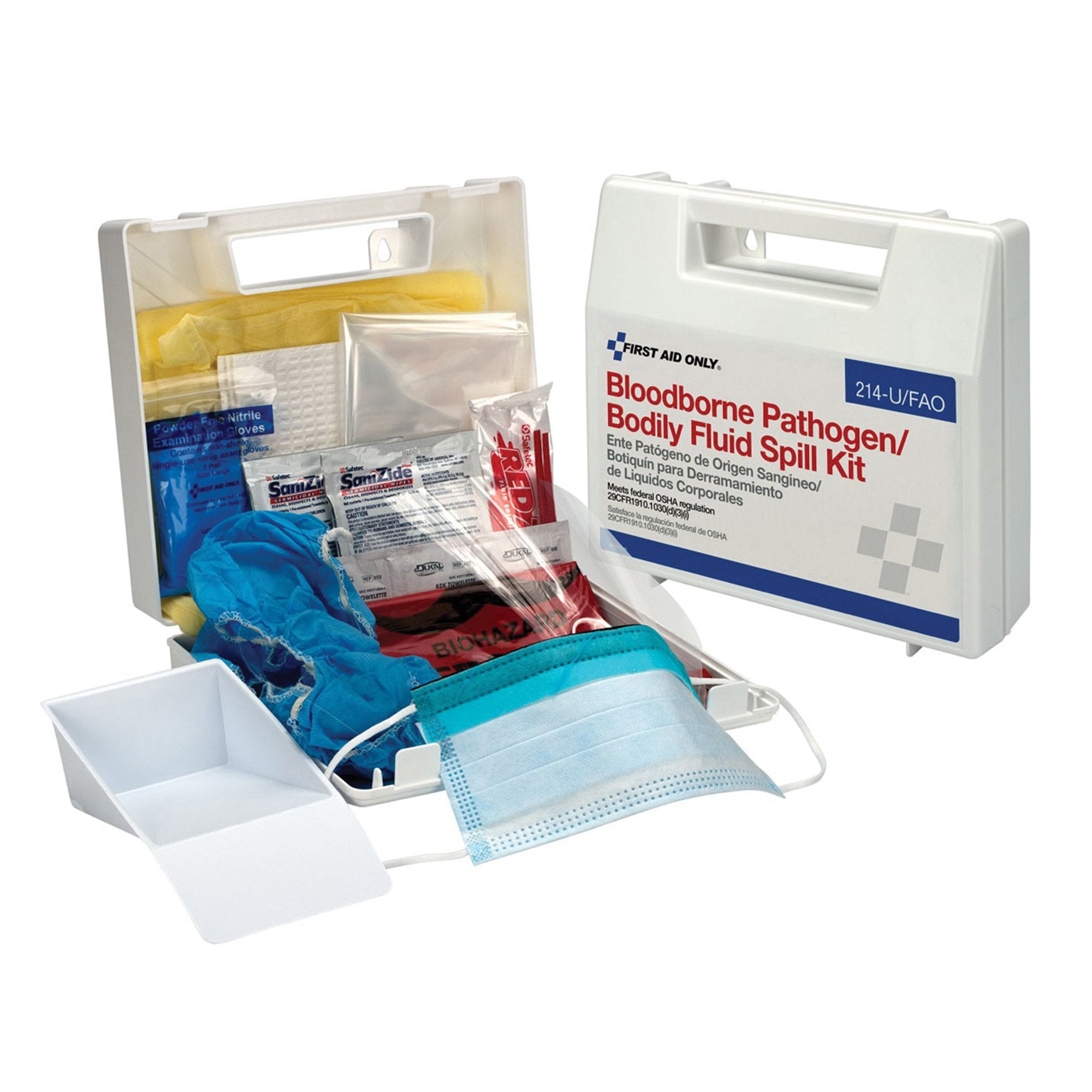 Bloodborne Pathogen And Bodily Fluid Spill Kit First Aid Only