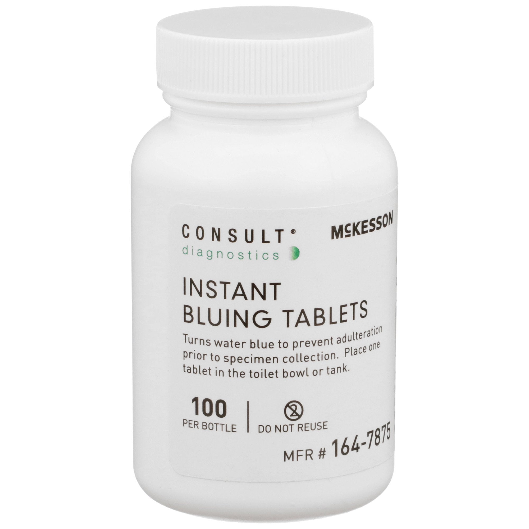 Instant Bluing Tablets McKesson Consult Blue, 100 Tests For Use In Toilet Water