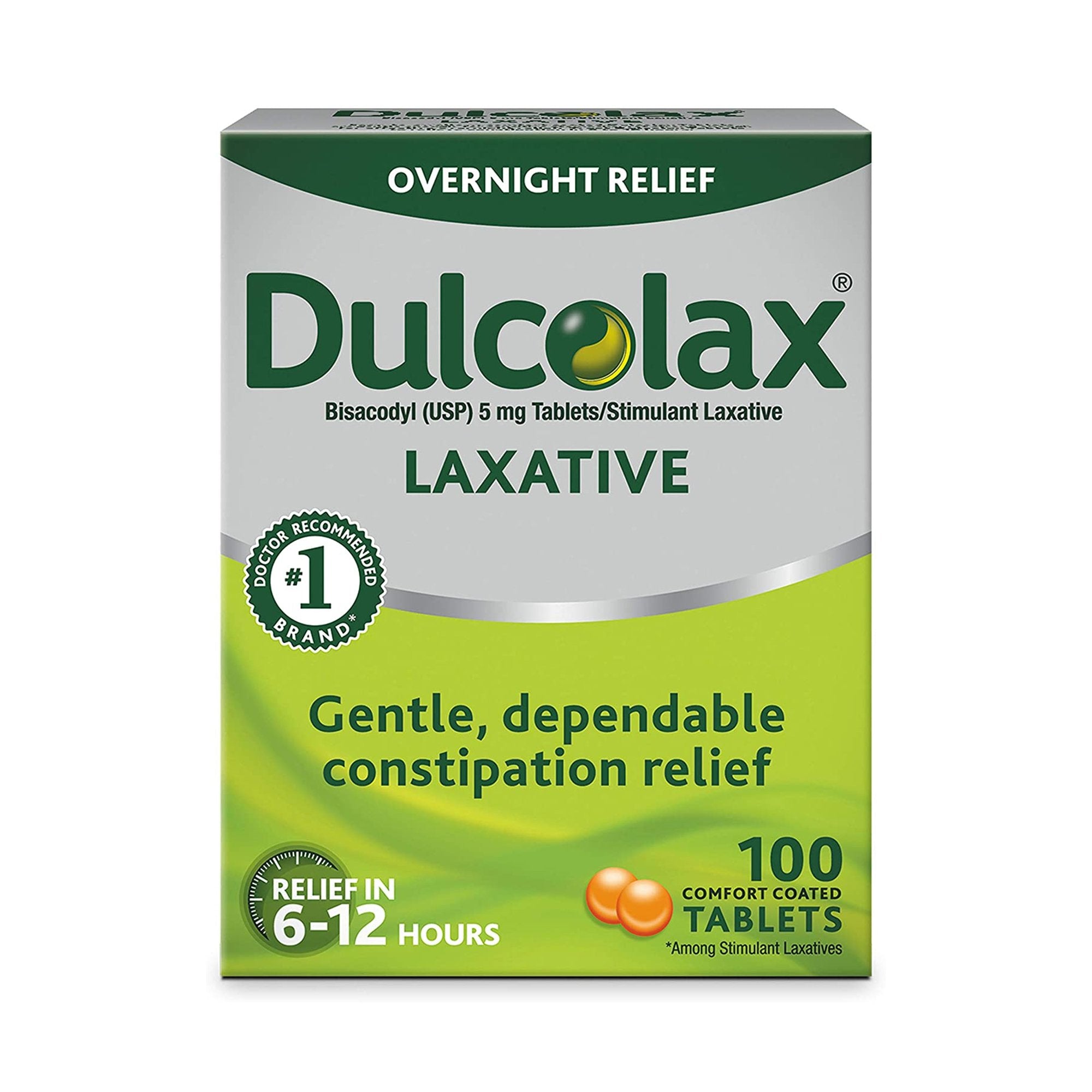 Laxative Dulcolax Tablet 100 per Box 5 mg Strength Bisacodyl USP