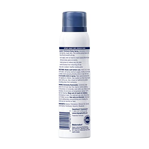 Aquaphor Ointment Body Spray - Moisturizes and Heals Dry, Rough Skin - 3.7 oz. Spray Can