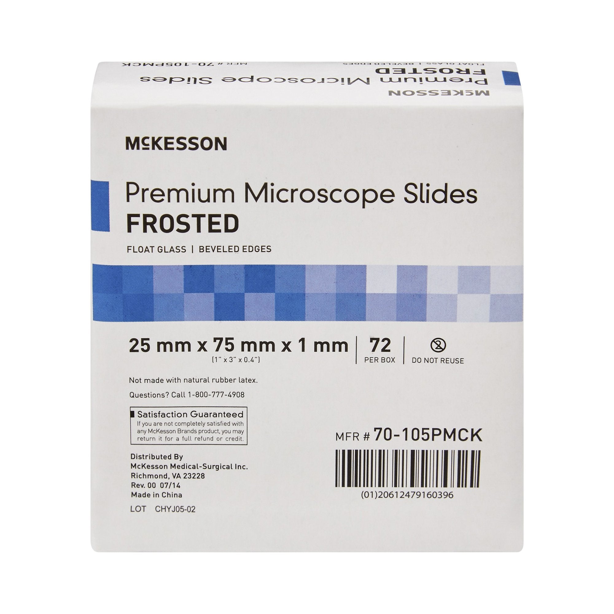 Microscope Slide McKesson 25 X 75 X 1 mm Frosted End