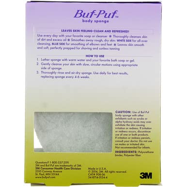 Buf-Puf Buf-Puf Body Sponge, 1 each (Pack of 2)