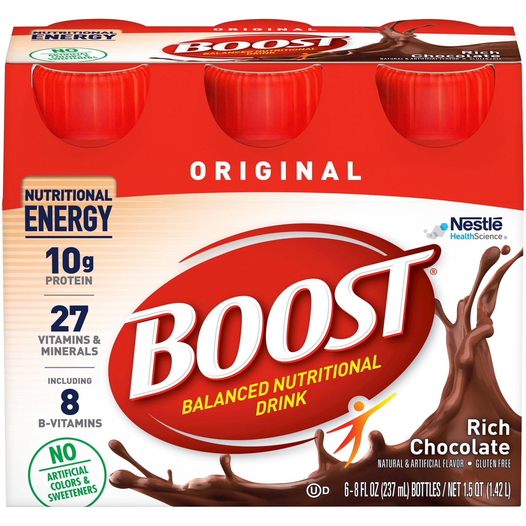 Oral Supplement Boost Original Rich Chocolate Flavor Liquid 8 oz. Bottle