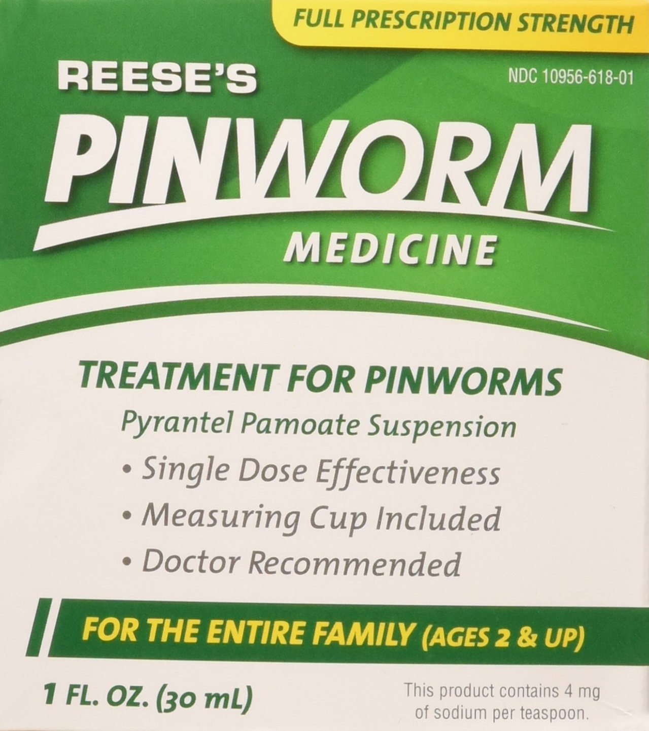 Pin Worm Medicine Reese's 1 Oz Pyrantel Pamoate Suspension
