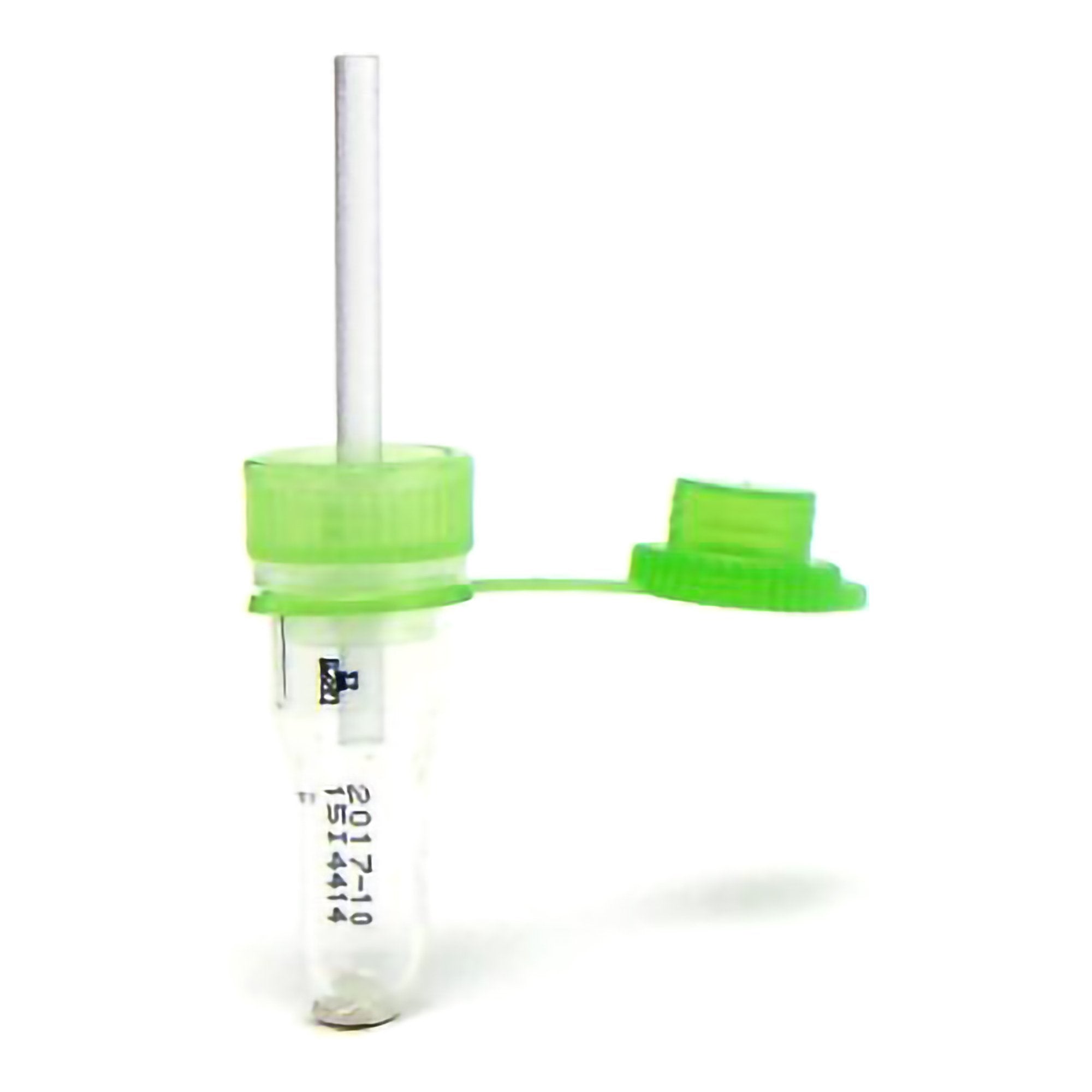 Safe-T-Fill Capillary Blood Collection Tube Plasma Tube Lithium Heparin Additive 1.1 mm Diameter 125 L Green Pierceable Attached Cap Plastic Tube