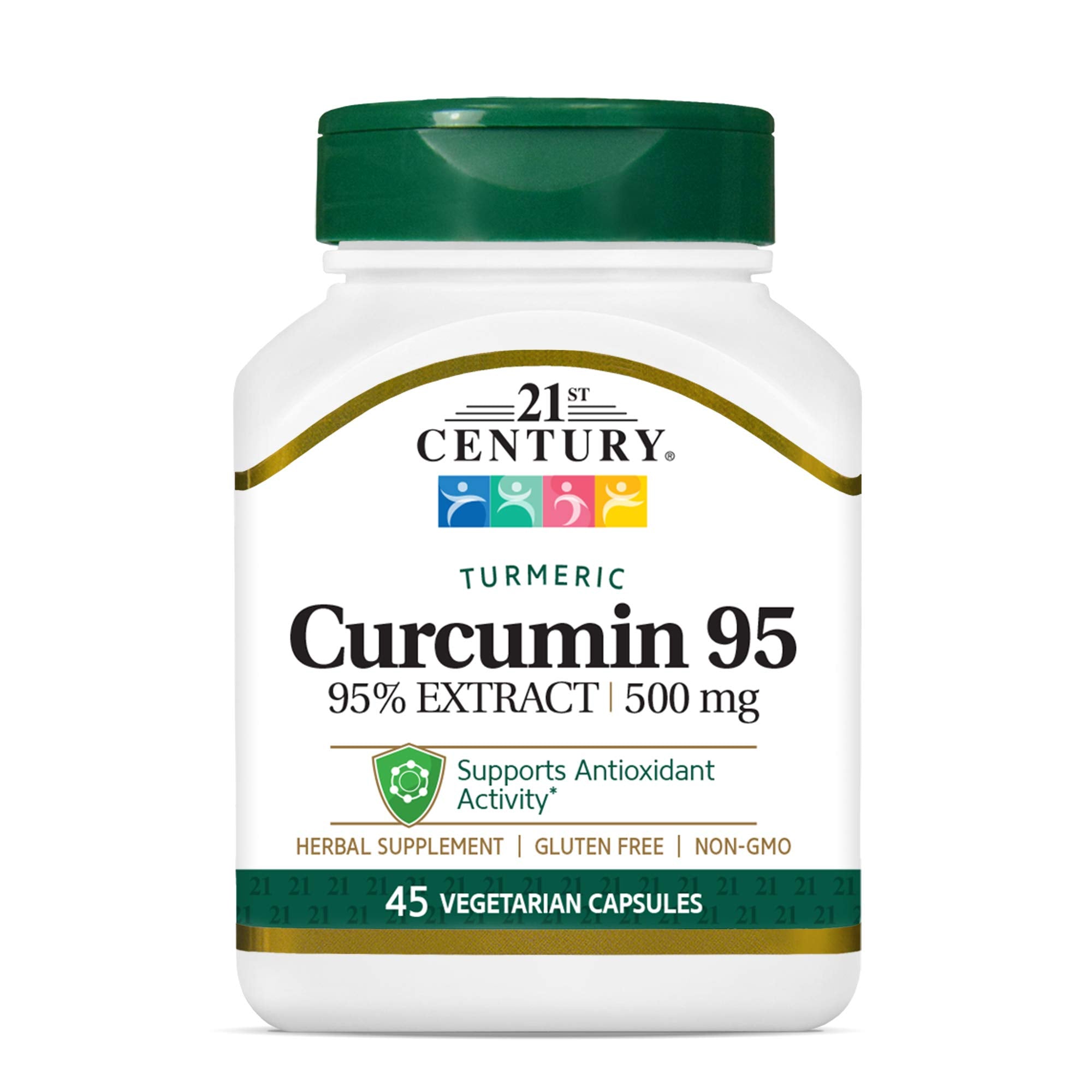 21st Century Curcumin 95 Herbal Supplements, 45 Count (22757)